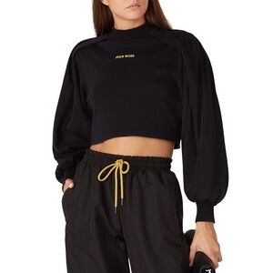 Pyer Moss | Long Wrap Sleeve Cropped Pullover